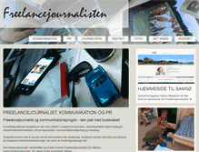 Tablet Screenshot of freelancejournalisten.dk